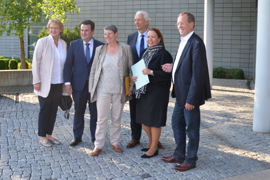 Bundesumweltministerin Barbara Hendricks besuchte im August 2017 die BGE-Zemntrale in Peine