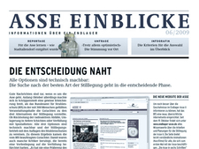 Asse Einblicke 06/2009 Asse Einblicke 06/2009