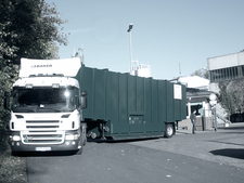 Der letzte Baker-Container wird abtransportiert