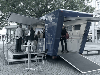 Das Infomobil des Bundesamtes für Strahlenschutz (Bild anzeigen)