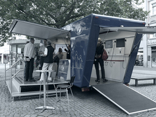 Das Infomobil des Bundesamtes für Strahlenschutz
