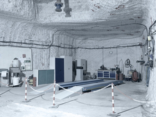 Behelfswerkstatt in 800-Meter Tiefe
