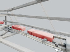 Über Bohrungen werden die Lösungen in der 2. südliche Richtstrecke von der 679-Meter-Ebene aus abgepumpt und überwacht. Die Verfüllung der 2. südlichen Richtstrecke wird über Bohrungen von der 725-Meter-Ebene aus erfolgen.