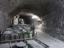 Blick in die 2. südliche Richtstrecke nach Westen vor Beginn der Maßnahmen