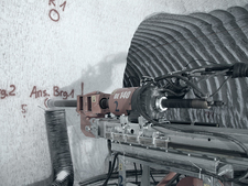 Cold trial: Drilling equipment for setting the stand pipe