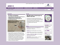 Information offer about Asse: Screenshot of the website www.endlager-asse.de