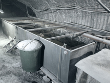Main collecting point in a depth of 658 m prior to the change of operators (2008)