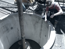 Drilling for new shaft 5 started