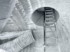 Escape route for miners in an emergency: Before drilling started, mining safety had to be established