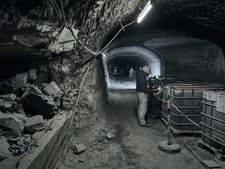 View into the second, southern driftway on the 750-m level