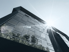 Haus im Sonnenlicht