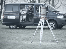 BfS-Mitarbeiter im Messfahrzeug BfS-Mitarbeiter im Messfahrzeug