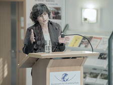 Dr. Inge Paulini at her inaugural speech