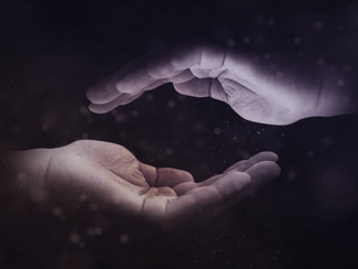 Two protecting hands