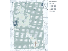 Map with measured values