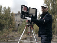 In-situ measurement in the abandoned city of Pripyat, Ukraine