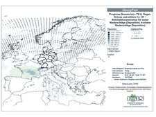 Forecast of the dispersion of radioactive substances after a fictitious accident at a nuclear power plant during an international exercise