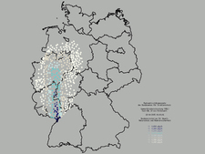 Simulatione Ausbreitung einer Schadstoffwolke