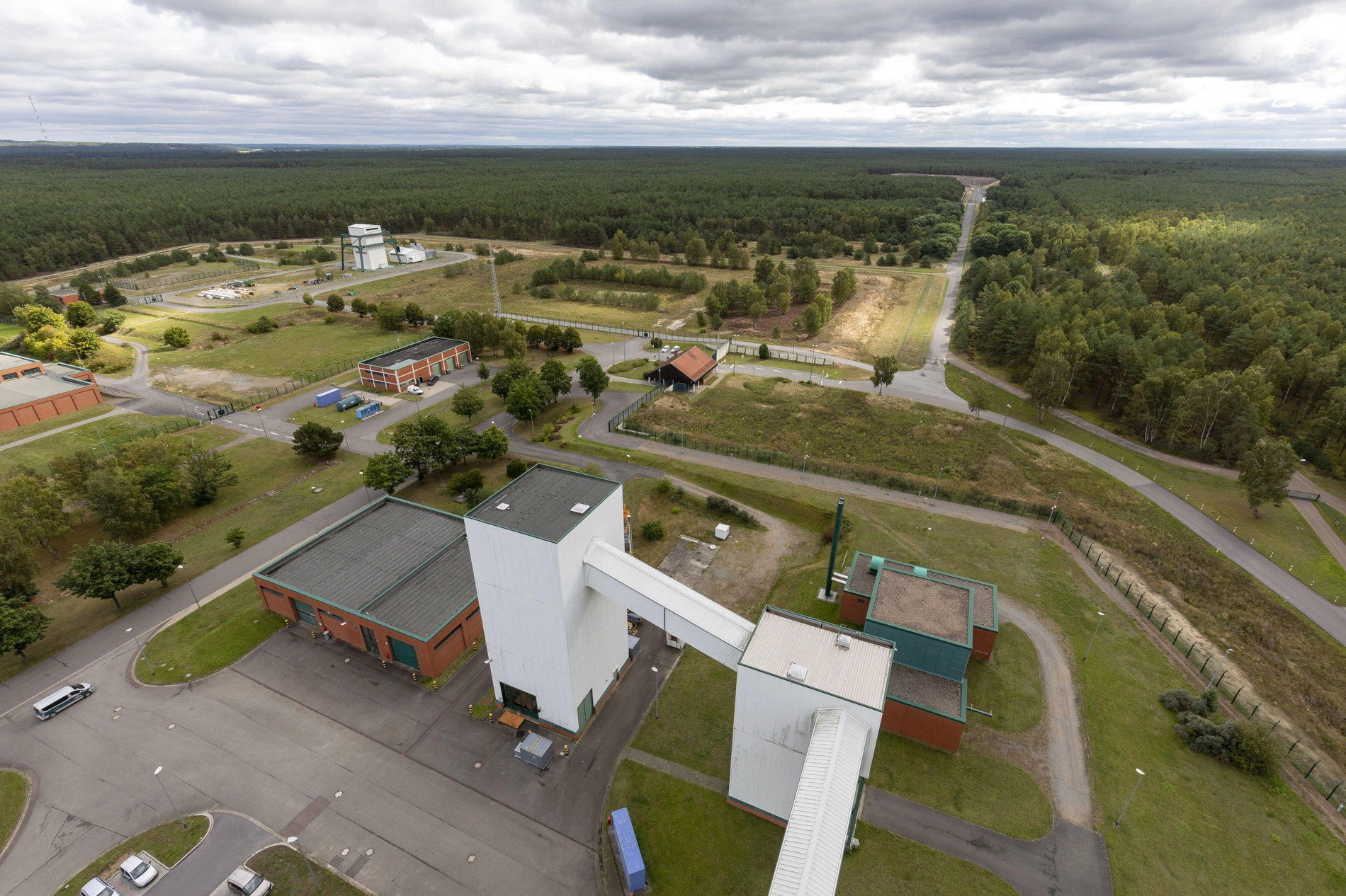 Aerial view of the Gorleben mine
