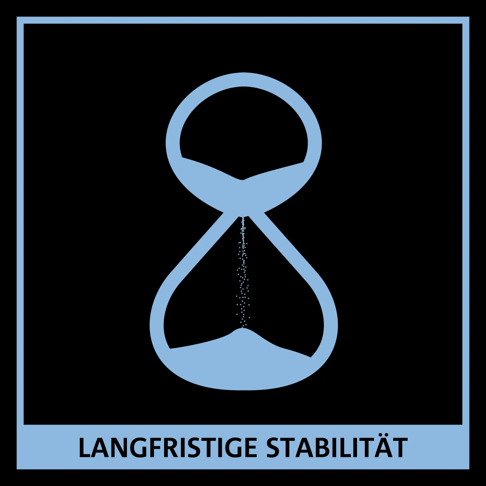 Grafik: eine Sanduhr