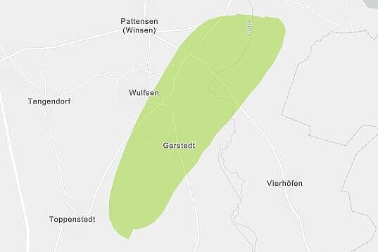 Teilgebiet 035_00 Grün markiert auf einer Karte: das Teilgebiet 035_00