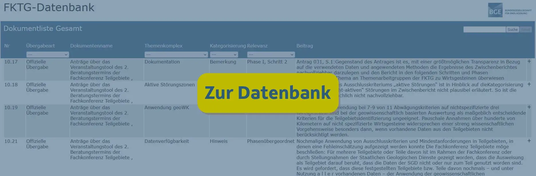 Link zur Fachkonferenz-Datenbank