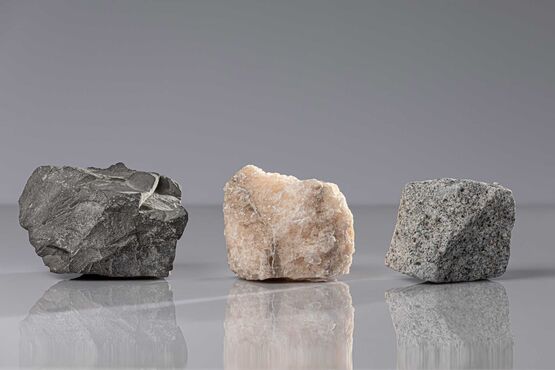 The different host rocks for the repository for high-level radioactive waste: claystone, rock salt and crystalline rock