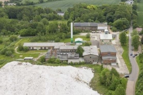 Luftaufnahme der übertägigen Anlagen von Schacht Marie in Beendorf.