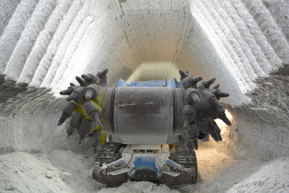 Meißel einer Fräse im Bergwerk Asse II Meißel einer Fräse im Bergwerk Asse II