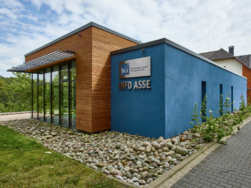 Außenansicht der Infostelle Asse in Remlingen