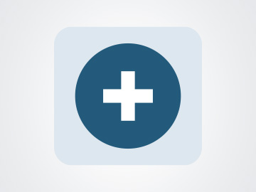 Symbolbild mit einem weißen Kreuz in der Mitte eines blauen Kreises. Zur Seite "Wesentliche Unterlagen zur Stabilisierung und Notfallplanung"