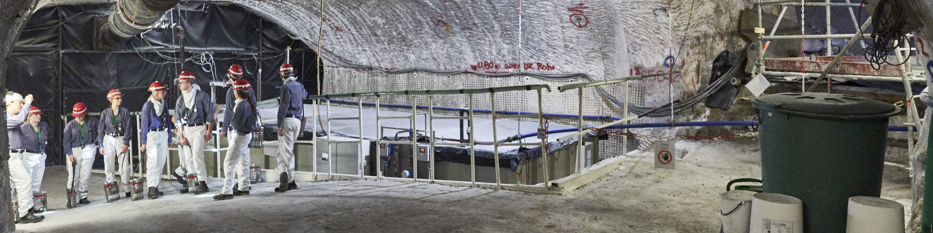 Die Hauptauffangstelle für Gewässer auf der 658-Meter-Ebene