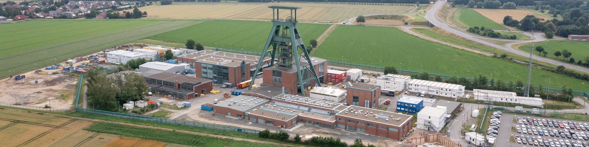 Aerial view of the Konrad repository in Summer 2021