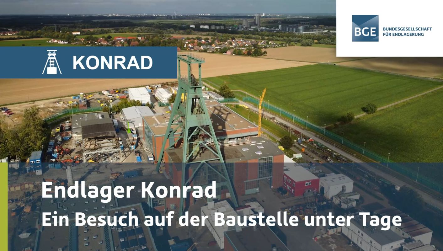 Die Schachtanlage Konrad aus der Luft betrachtet