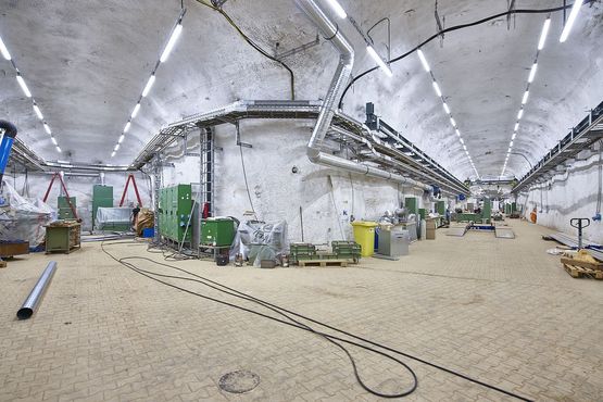 Blick in den Werkstattbereich im Bergwerk Konrad