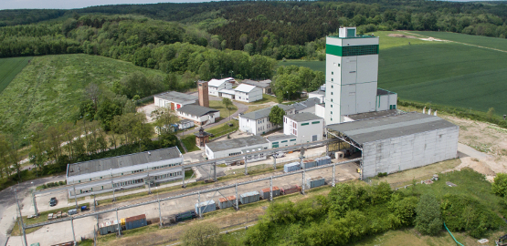 Luftbild des Endlagers in Morsleben. Zur Seite "Pressebilder Endlager Morsleben"