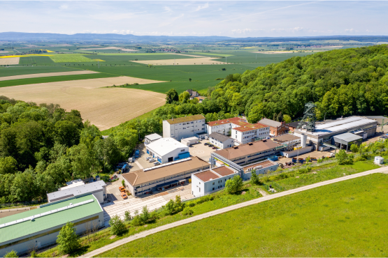 Aerial view of the Asse II mine