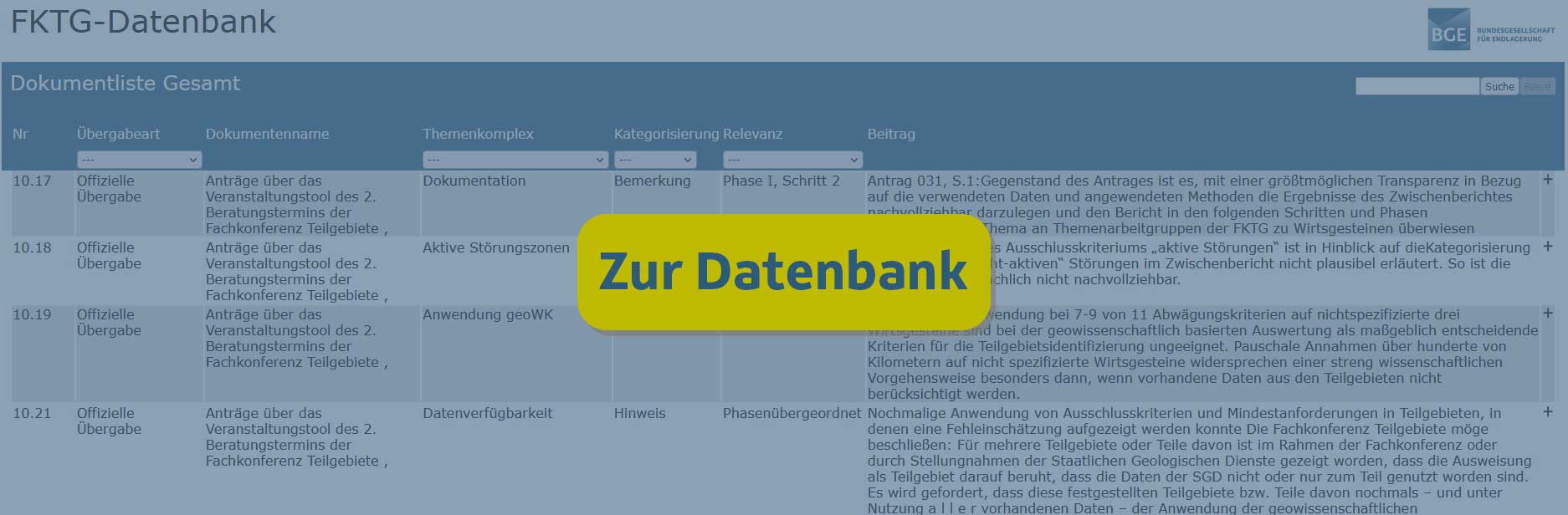 Link zur Fachkonferenz-Datenbank